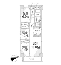 キャッスルコート岩端の物件間取画像